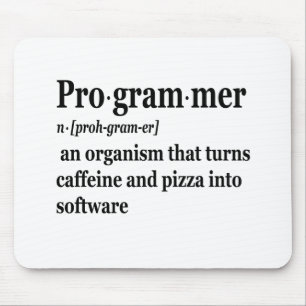 Funny Computer Science Programmer Definition Mouse Pad