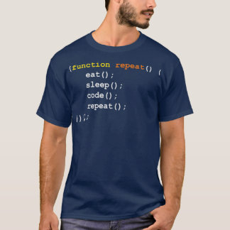 Funny Computer Science Programmer Eat Sleep Code T-Shirt