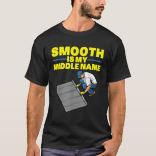 Funny Concrete Finisher Art Men Dad Smooth Concret T-Shirt