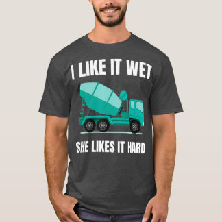Funny Concrete Mixer  Cement Mixer Truck Driver T-Shirt