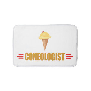 Funny Coneologist Ice Cream Bath Mat