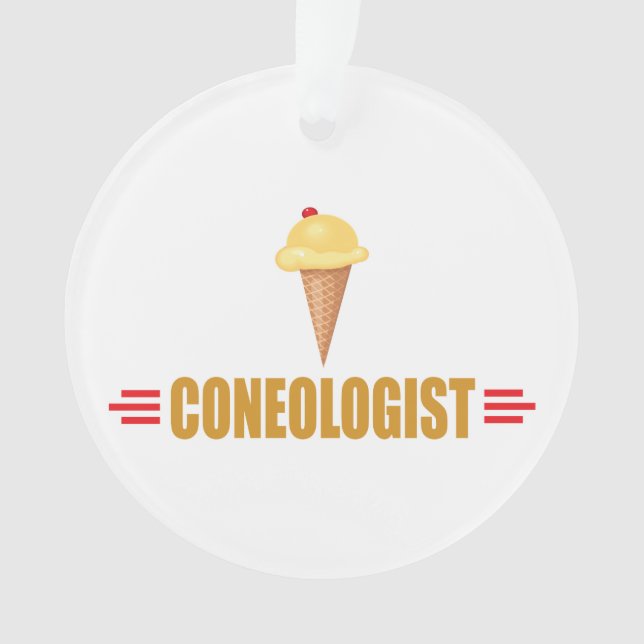 Funny Coneologist Ornament (Front)