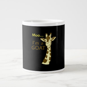 Funny Confusing Giraffe Moo I am A Goat Large Coffee Mug