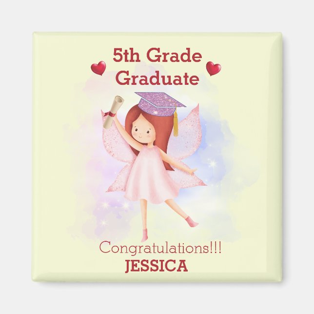 Funny  Congrats 5th grade Magnet (Front)