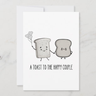 Funny Congratulation: A Toast to the Happy Couple Save The Date