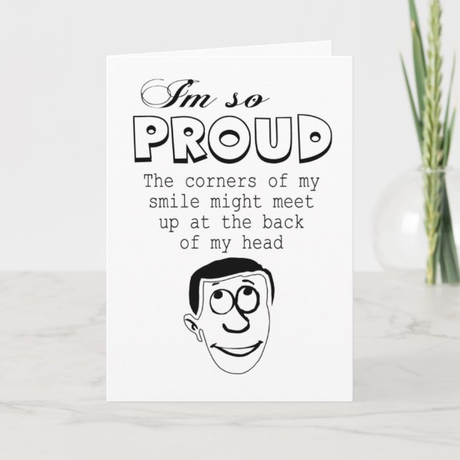 funny congratulations for school graduation card (Front)