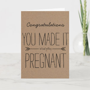 Funny Congratulations Graduate Kraft Paper Card