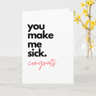 Funny Congratulations Greeting Card, Congrats Card