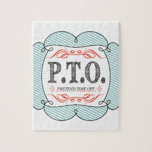 Funny Congratulations Promoted to Pretend Time Off Jigsaw Puzzle