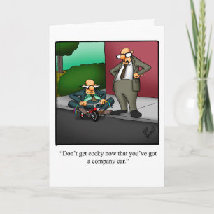 Funny Congratulations Promotion Greeting Card