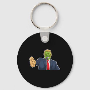 Funny Conspiracy Theory Reptilian Donald Trump  Key Ring
