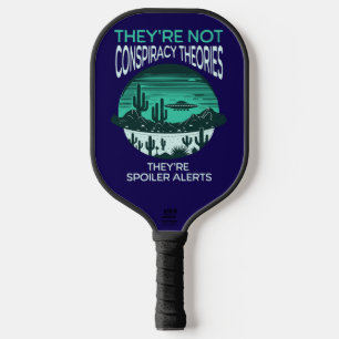 Funny Conspiracy Theory UFO  Pickleball Paddle