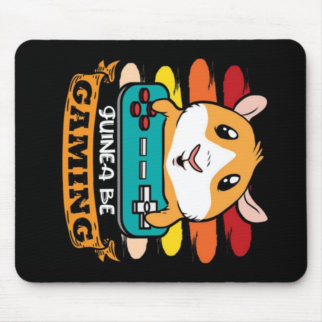 Funny Controller Guinea Pig Gift Lovers Mouse Pad (Front)