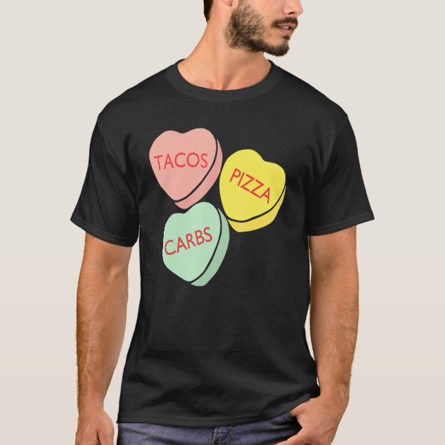 Funny Conversation Hearts T Shirt For Valentines D (Front)