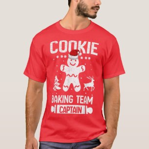 Funny Cookie Baking Team Captain Gingerbread Chris T-Shirt