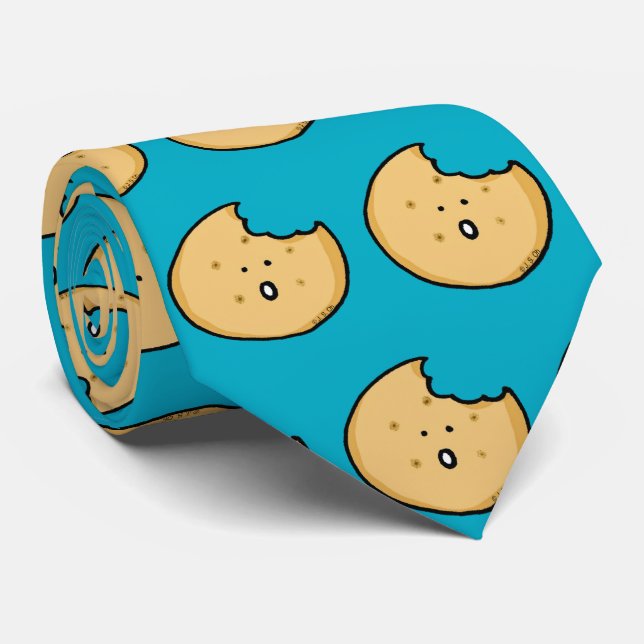 Funny Cookie Cartoon with Bite Tie (Rolled)