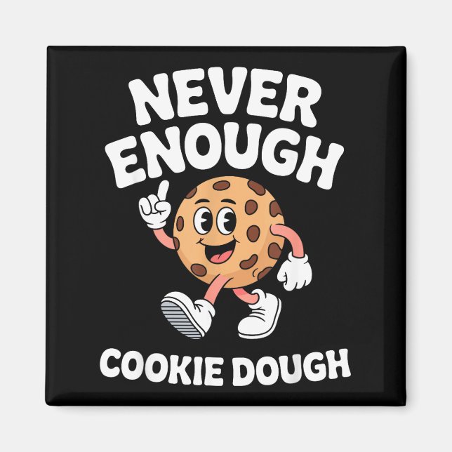 Funny Cookie Dough Retro  Magnet (Front)