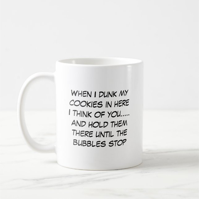 Funny Cookie Dunk Mug | Editable Text (Left)