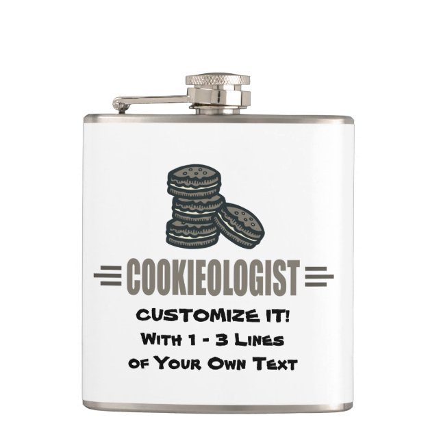 Funny Cookie Hip Flask (Front)