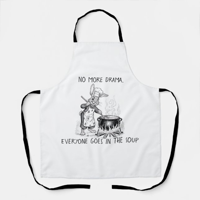 Funny Cooking Apron for Chefs All-Over Print Apron (Front)