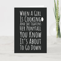 Funny Cooking Cards For Her For Teen Girls Women