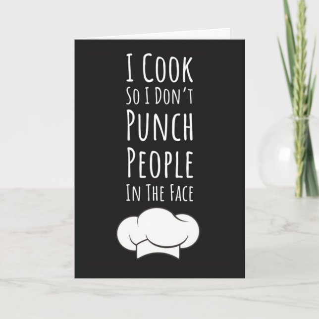 Funny Cooking Cards For Men For Him Chef (Front)