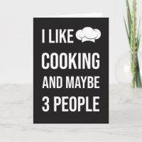 Funny Cooking Cards Humour Chef Foodie Hilarious
