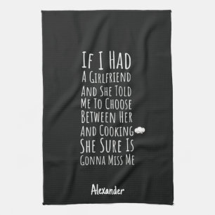Funny Cooking Gift For Him Teen Boys Men Chef Cook Tea Towel