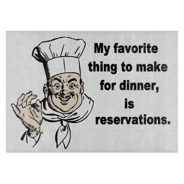 Funny cooking quote cutting board (Front)