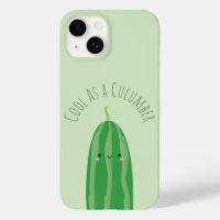 Funny Cool As a Cucumber Cute Foodie Pun Joke