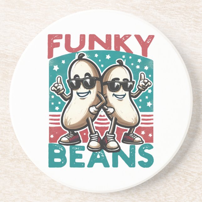 Funny Cool Beans Coaster (Front)