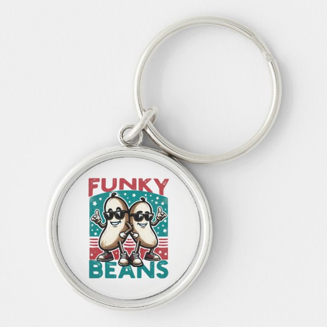 Funny Cool Beans Key Ring (Front)