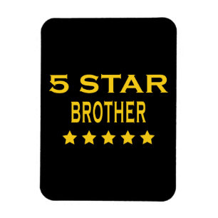 Funny Cool Brothers : Five Star Brother Magnet