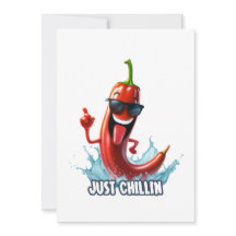 Funny cool chilli pepper for print