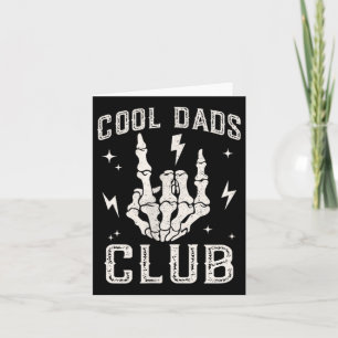 Funny Cool Dads Club Retro Skeleton Dad Card