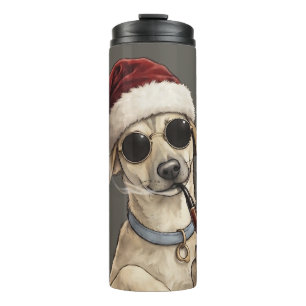 Funny Cool Dog Happy New Year Design Thermal Tumbler