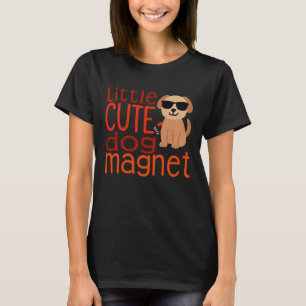 Funny Cool Dog Magnet Sunglasses Graphic for Boys T-Shirt