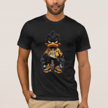 Funny Cool Duck DJ T-Shirt | Hip Hop Cartoon Duck