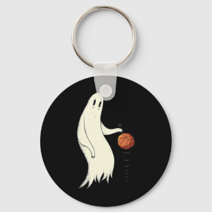 Funny Cool Ghost Dribbling Sketll - Halloween Sket Key Ring
