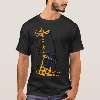 Funny Cool Giraffe Playing Bagpipes Classic T-Shi T-Shirt