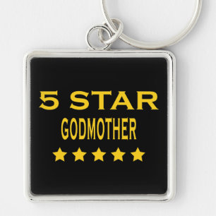 Funny Cool Godmothers : Five Star Godmother Key Ring