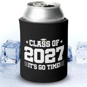 Funny Cool Graduation Go Time Senior Class of 2027 Can Cooler