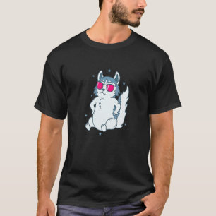 Funny cool Husky sled Dog Snow Nose T-Shirt