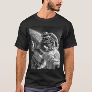 Funny Cool Pug Astronaut Space Selfie Cosmic Dog G T-Shirt