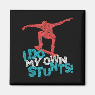 Funny Cool Skateboarding Quote Saying, Skateboarde Magnet