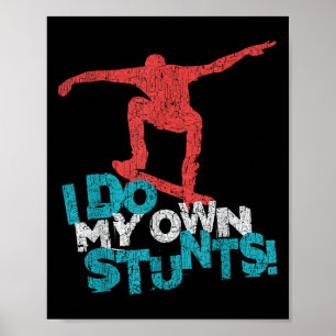 Funny Cool Skateboarding Quote Saying, Skateboarde Poster