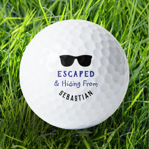 Funny Cool Sunglasses Escaped & Hiding Lost Golf Balls