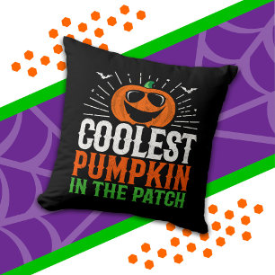 Funny Coolest Pumpkin In The Patch Halloween Party Cushion