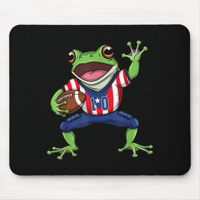 Funny Coqui Frog Puerto Rico Artwork Mouse Pad (Front)