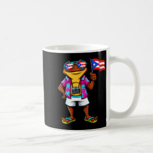 Funny coqui frog puerto rico flag boricua puerto coffee mug